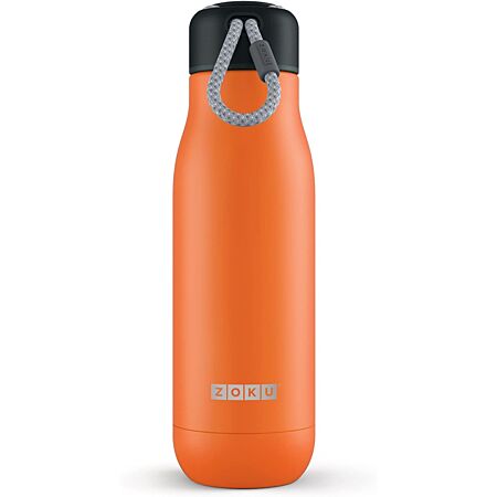 Zoku  Black  Stainless Steel  Insulated Water Bottle  18 oz. 