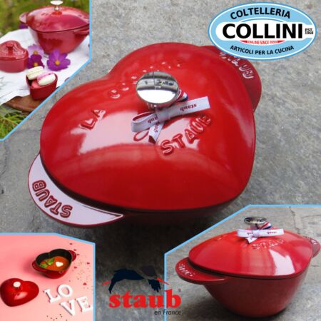 Staub - Cocotte cast iron Heart 20 cm