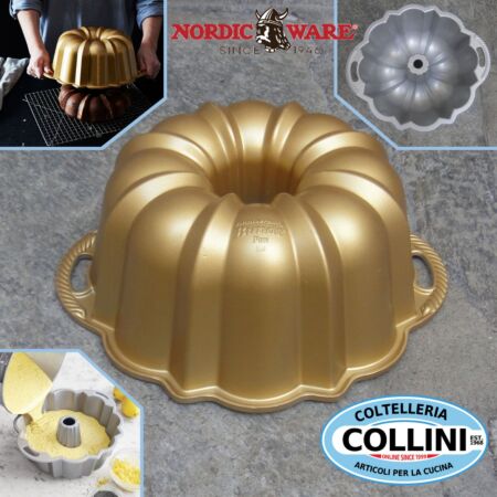 Nordic Ware Anniversary Bundt Pan - Gold