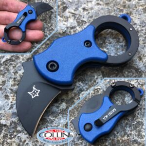 Fox - Mini-Ka - Blue Nylon and Idroglider - FX-535BLB - karambit knife