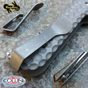 Key-Bar - Clip Deep Carry 2.0 in titanium - KeyBar accessory 