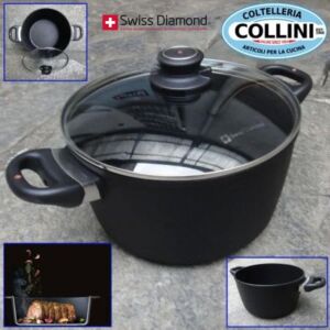Swiss Diamond - XD Induction Nonstick Soup Pot 5.5Qt (5.2L) - 9.5" (24cm)