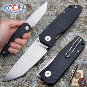 Simone Tonolli - Maniac Folder Black G10 - custom knife
