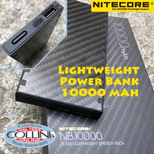 Nitecore - NB10000 - Ultra-light carbon fiber USB Power Bank - powerbank