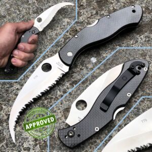 Spyderco - Civilian knife Carbon Fiber Serrated C12CFS - PRIVATE COLLECTION # 779 - knife
