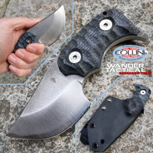 Wander Tactical - Tryceratops knife Clip Point - SanMai V-Toku2 & Black Micarta - custom knife