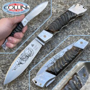 Indiana - Hunting knife Gran Safari - buffalo horn - vintage knife
