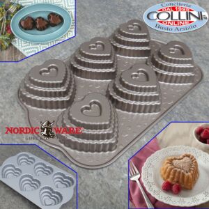 Nordic Ware - Tiered Heart Cakelet Pan