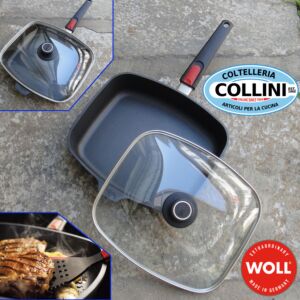 Woll - Rectangular frying pan with lid 30x26 cm suitable for induction - Diamond Lite