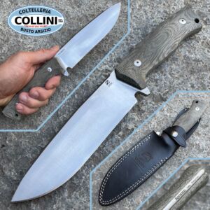 SaturnKnives - Titan - Sleipner & Green Micarta - knife