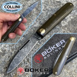 Boker - Barlow Prime Slipjoint EDC - Green Micarta - 115942 - knife