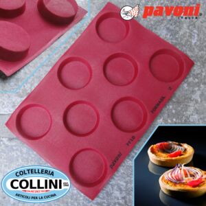  Pavoni - FORMASIL - Silicon microperforated mould 600x400 - 8 round impressions