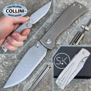 Sandrin knives - Monza Titanium knife - Recoil Lock - Tungsten Carbide Blade - knife
