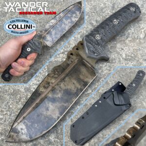 Wander Tactical - Uro Tactical - Marble & Black Micarta - custom knife