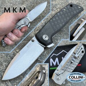 MKM - Maximo Flipper Knife Design by Bob Terzuola - Black Micarta - MK-MM-BCT - knife