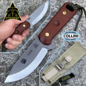 Tops - C.U.B. Compact Utility Blade - Tan Micarta - Knife