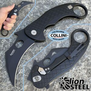 Lionsteel - L.E.One Flipper Karambit by Emerson - Black and Chemical Black - LE1 A BB - knife