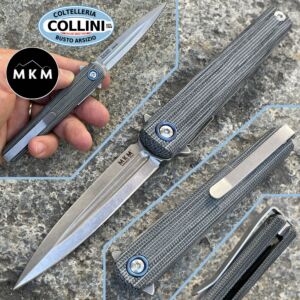 MKM - Flame Light Flipper Knife by Zieba - Green Micarta - FL02L-GC - knife