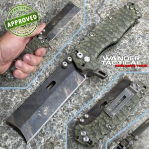 Wander Tactical - Franken Folder - Black Blood Razor & Micarta - Limited Edition - PRIVATE COLLECTION - knife