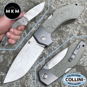 MKM - Hero by Tommaso Rumici - M390, Titanium and Green Micarta - MK-HR-GCT - knife