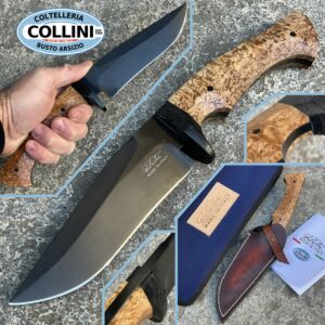La Cantina - Little Jones custom knife - Sleipner Steel - Light Birch and Fatcarbon - handmade knife