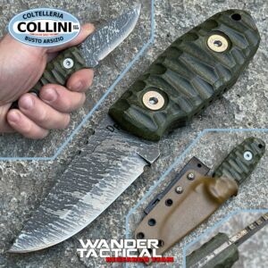 Wander Tactical - Menoceras knife - D2 steel - Stone Edge & Micarta - custom knife