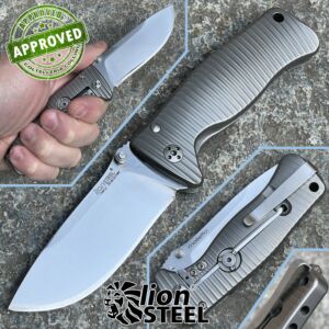 Lionsteel - SR2-G - Titanium Grey - PRIVATE COLLECTION - knife