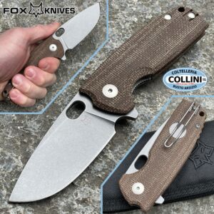 Fox - Core by Vox - FX-604MBR - Elmax & Brown Micarta - knife - Made in Italy