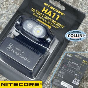 Nitecore - HA11 - Ultra Compact Headlamp Powered by 1x AA Battery - 240 lumens and 90 meters - Led Flashlight