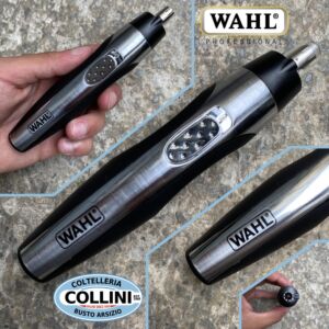 Wahl - 2-in-1 nose, ear and eyebrow trimmer with light