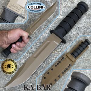 Spartan Blades - Spartan-Ka-Bar - FDE MagnaCut & Coyote Kydex - SB54DEBKKYTN - Knife
