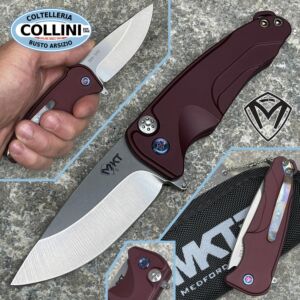 Medford Knife and Tool - Smooth Criminal - S35VN Tumbled Blade, Red Handles - MK039 - knife