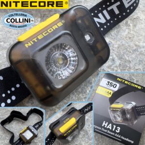 Nitecore - HA13 - Ultra Compact Headlamp Powered by 3x AAA batteries - 350 lumens and 120 meters - Led flashlight