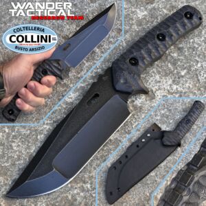 Wander Tactical - Haast Eagle 2.0 - Dark Washed Compound & Black Micarta - knife