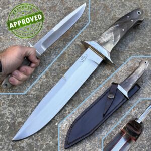 Livio Montagna - 2017 Hunting Knife - N690Co & Buffalo Horn - PRIVATE COLLECTION - handcrafted knife