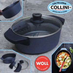 Woll - Diamond Lite roasting pan with glass lid and silicone handles - 27 X 22 X 9,5cm