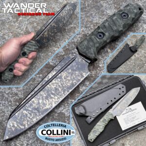 Wander Tactical - Mistral XL knife - Marble Finish Micarta - Limited Edition - custom knife