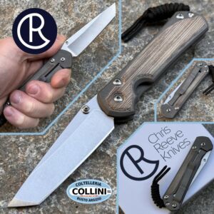 Chris Reeve - Small Sebenza 31 Plain Tanto - MagnaCut & Titanium Natural Micarta Inlays - knife