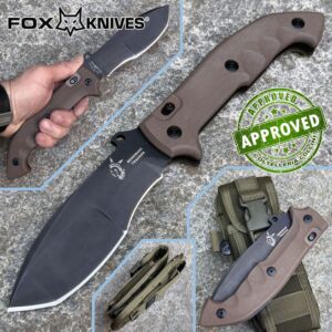 Fox - Trakker Meskwaki knife - PVD G10 Earth - PRIVATE COLLECTION - FX-501 knife