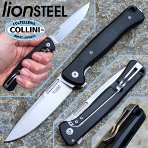 Lionsteel - Skinny Aluminium - Black & Stonewashed MagnaCut - SK01 A BS - knife