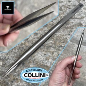 Titanion - Titanium Plating Twizers - Pointed Titanium Plating Tweezers - Silver