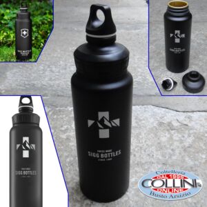 Sigg - Alluminium Bottle - 1,0L WIDE MOUTH Mountain Black Touch