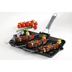 Staub -  Rectangular Griddle Pan with Silicone Handle