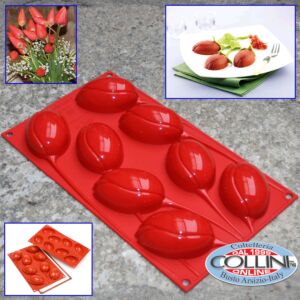 Silikomart  - Medium Sized Tulip Silicone Mold Red
