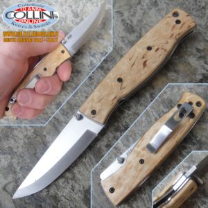 EnZo - Birk 75 - D2 - Curly Birch - 2502 - knife