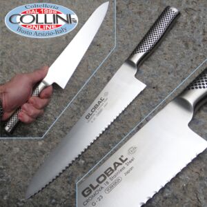 Global knives - G23R - Bread Knife - 24cm - Right hand kitchen knife