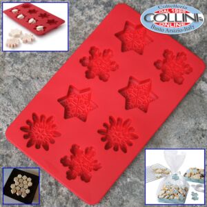 Wilton - Set silicone mould  Ciocco / candy - Snowflake