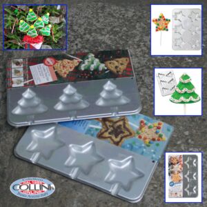 Wilton - Pans aluminum star-shaped biscuits and fir - 2 pieces