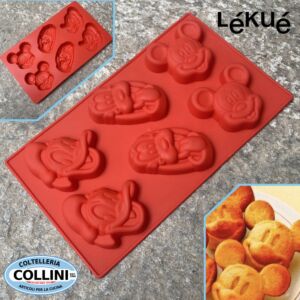 Lékué - Silicone moulds -  Mickey - Pluto - Donald - 6 shapes