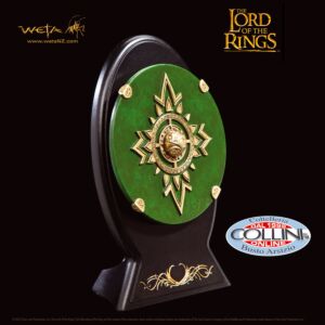Weta Workshop - Spilla e Miniatura dello Scudo della Guardia Reale Rohirrim - Il Signore Degli Anelli